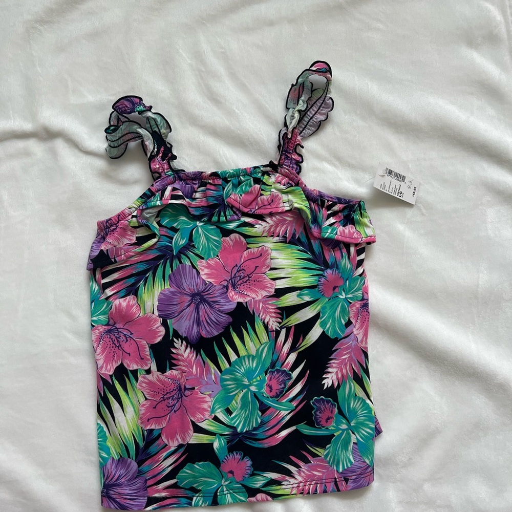 Floral Print Girls Top
